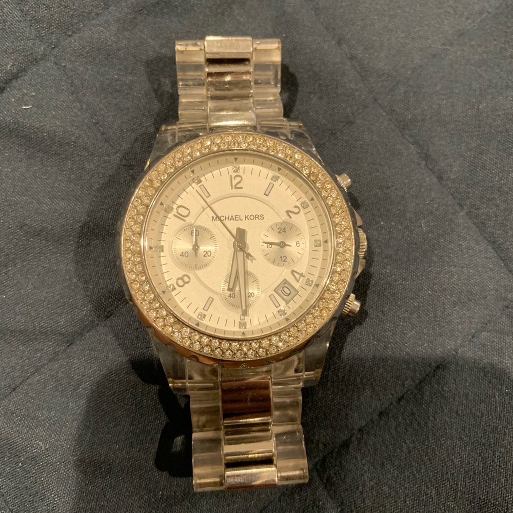 Michael Kors acrylic strap watch